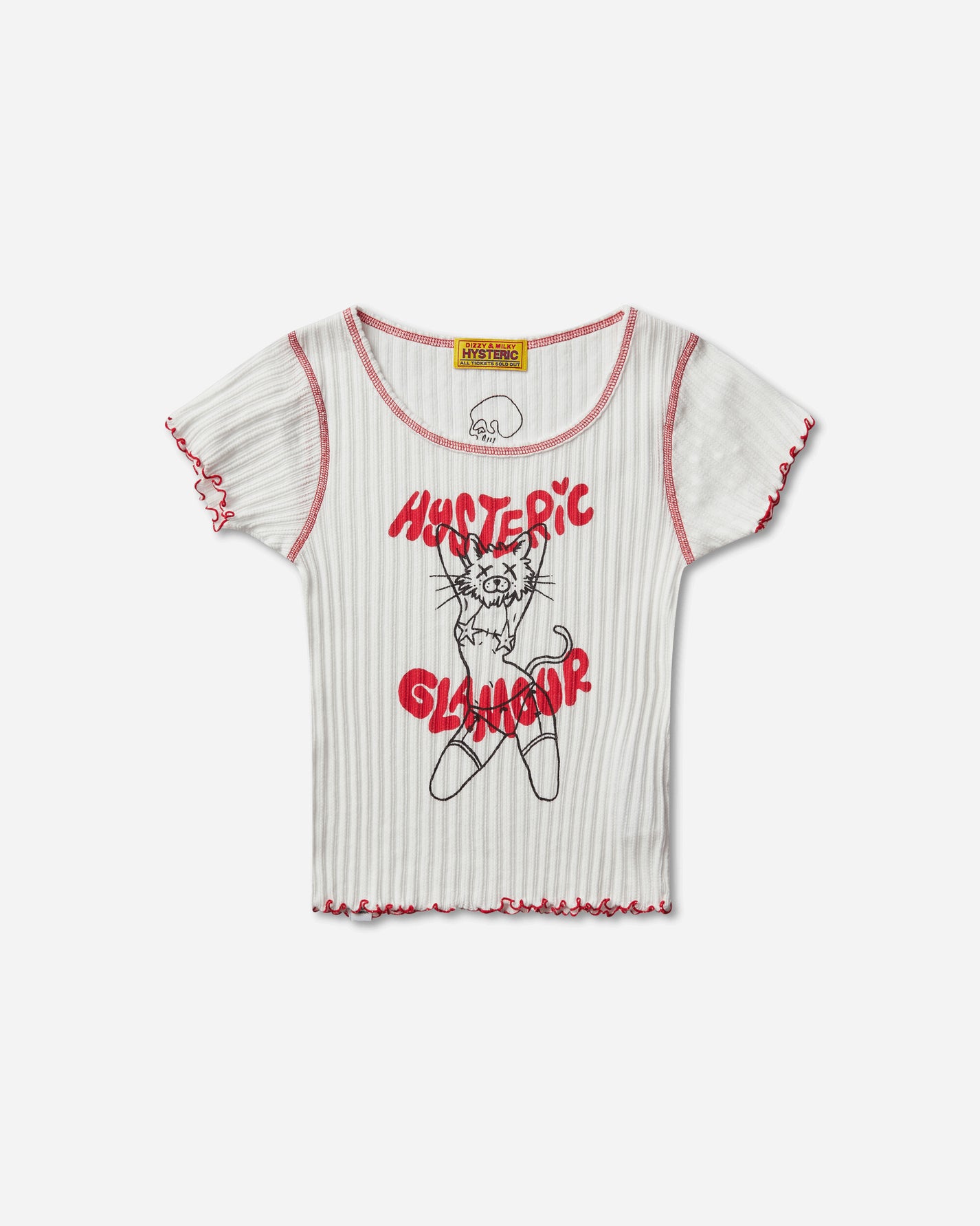 Hysteric Glamour Ivy / Ivy Johnson Baby Tshirt White T-Shirts Shortsleeve 01261CT07 00