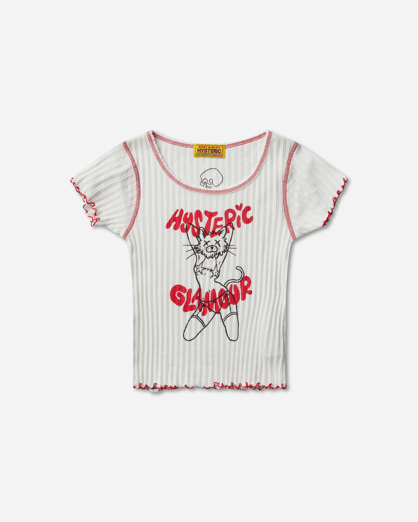 Hysteric Glamour Ivy / Ivy Johnson Baby Tshirt White T-Shirts Shortsleeve 01261CT07 00