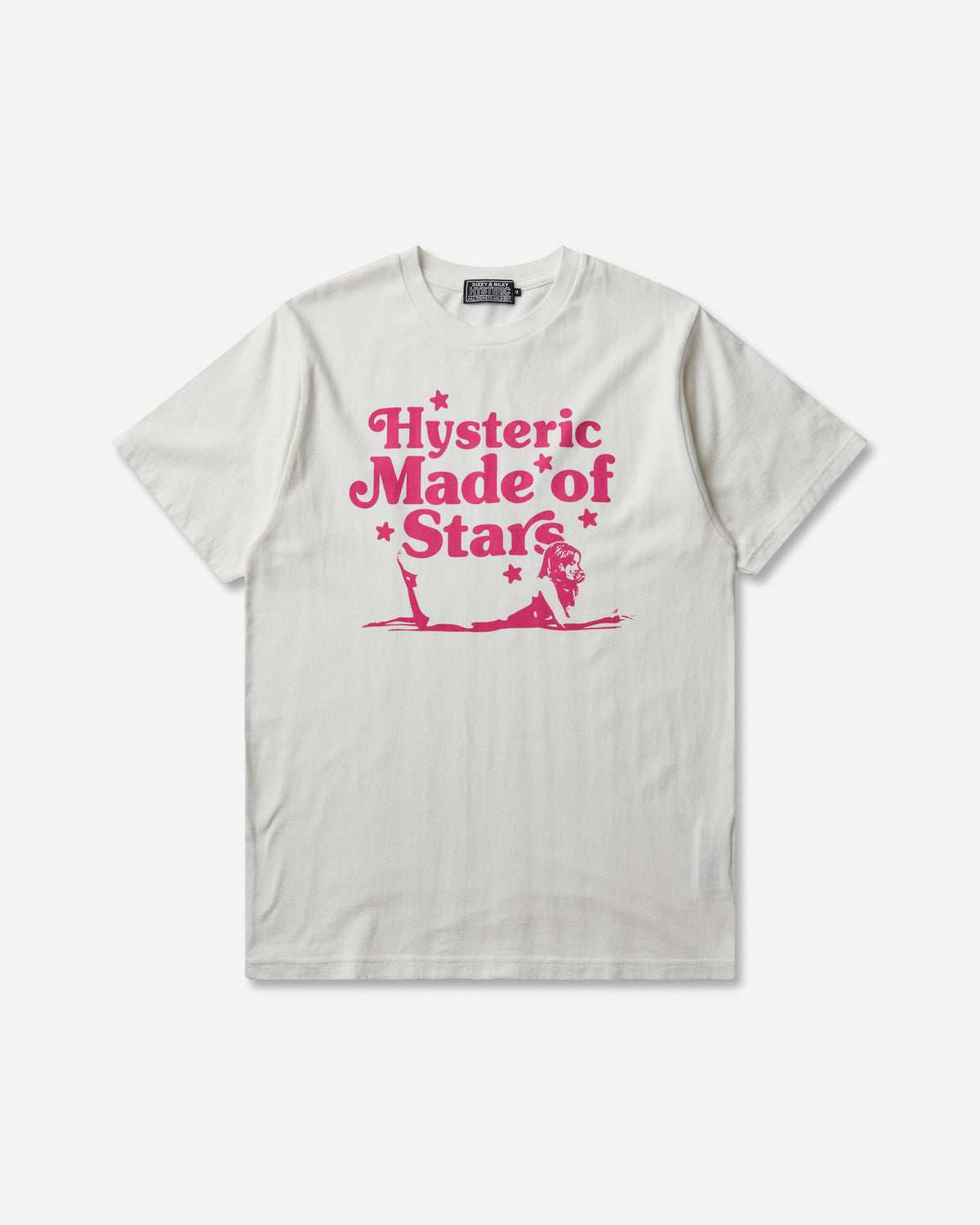 Hysteric Glamour Made Of Stars T-Shirt White T-Shirts Shortsleeve 02263CT05 00