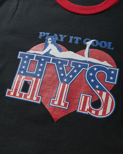 Hysteric Glamour Play It Cool Tshirt Black T-Shirts Shortsleeve 01261CT03 96