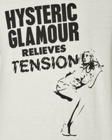 Hysteric Glamour Relieves Tension T-Shirt White T-Shirts Shortsleeve 02233CT023 WHITE