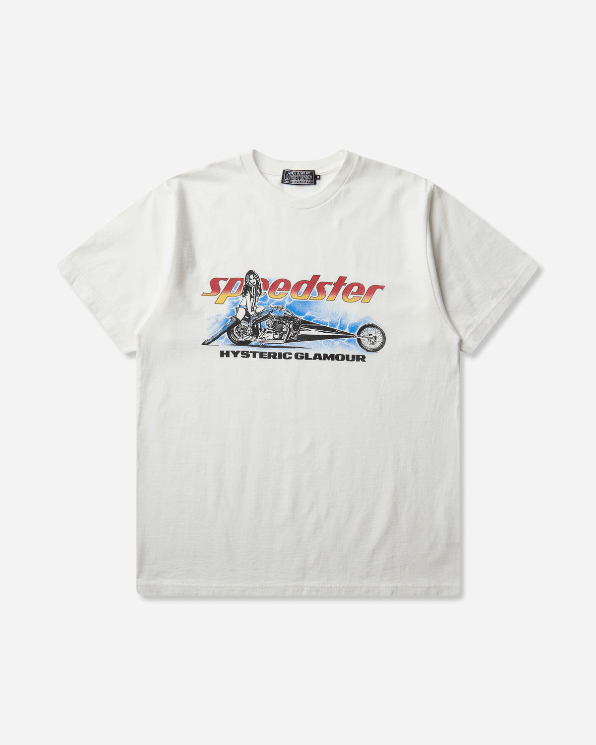 Hysteric Glamour Speedster Heavy Metal T-Shirt White T-Shirts Shortsleeve 02263CT06 00