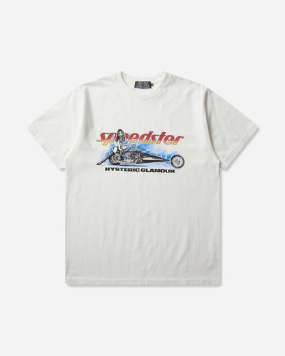 Hysteric Glamour Speedster Heavy Metal T-Shirt White T-Shirts Shortsleeve 02263CT06 00