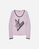 Hysteric Glamour Wmns Butterfly Girl Baby T-Shirt Purple T-Shirts Shortsleeve 01263CL05 55