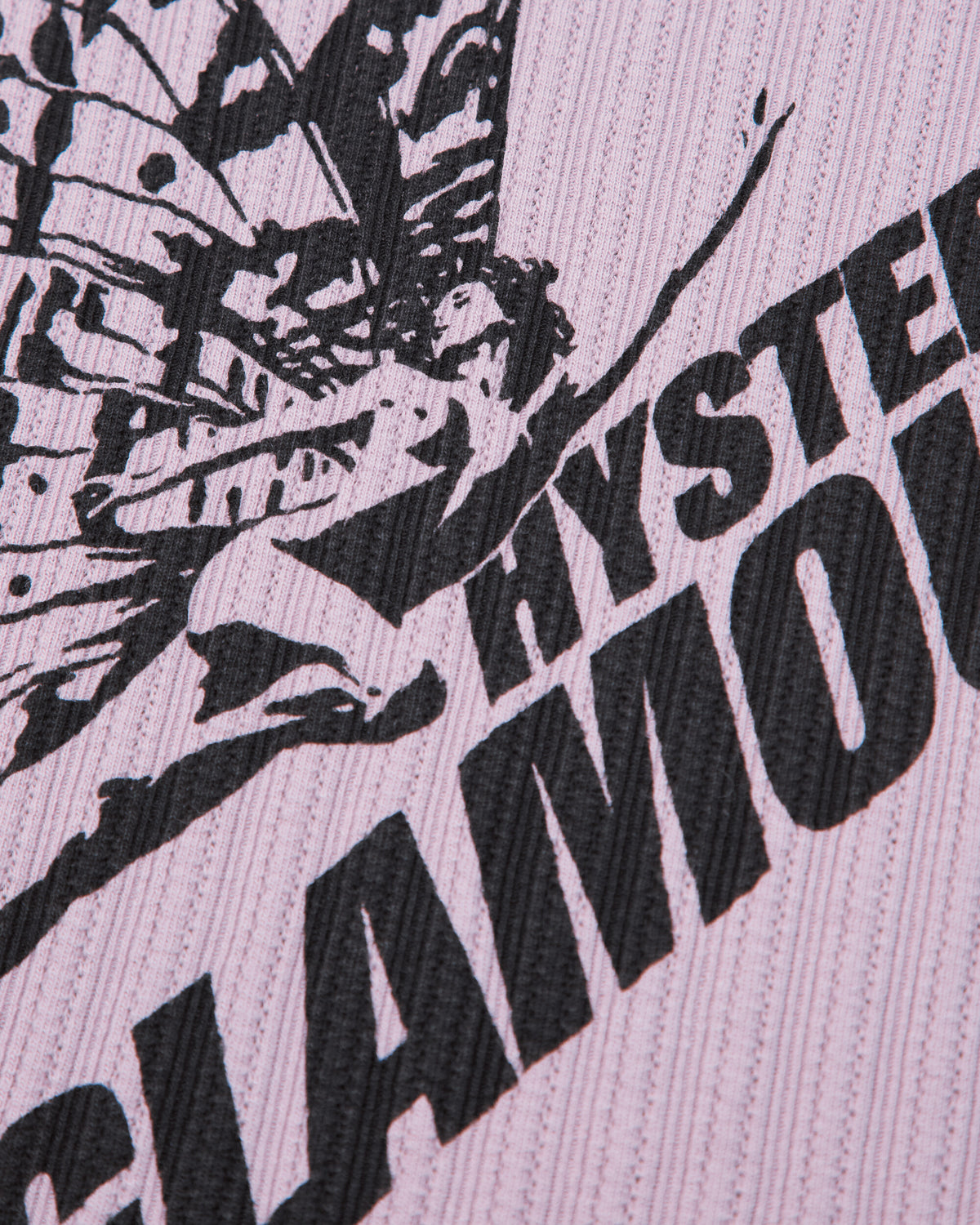 Hysteric Glamour Wmns Butterfly Girl Baby T-Shirt Purple T-Shirts Shortsleeve 01263CL05 55
