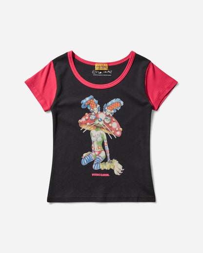 Hysteric Glamour Wmns Ema/Lazy Mushroom Tiny T-Shirt Black T-Shirts Shortsleeve 01251CT13 96