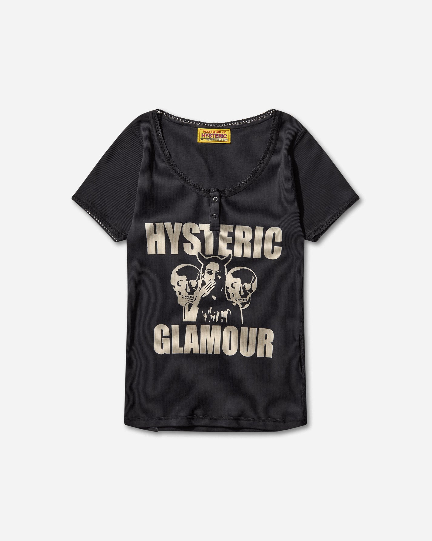 Hysteric Glamour Wmns Evil Skull Baby T-Shirt Multi T-Shirts Shortsleeve 01253CT03 96