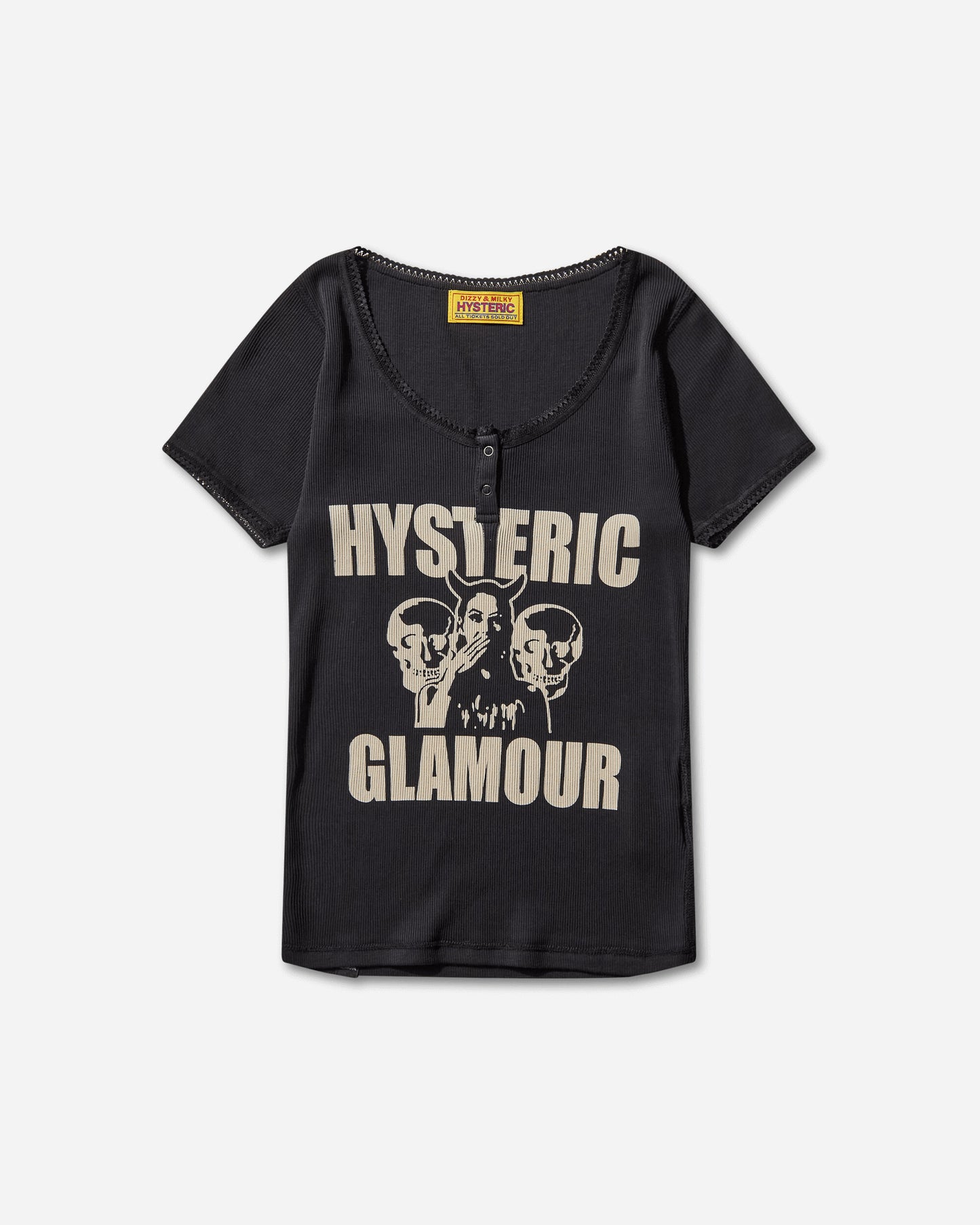 Hysteric Glamour Wmns Evil Skull Baby T-Shirt Multi T-Shirts Shortsleeve 01253CT03 96