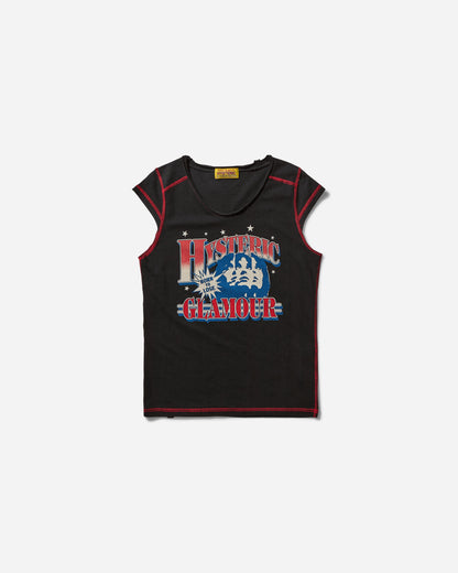 Hysteric Glamour Wmns Hg League T-Shirt Black T-Shirts Shortsleeve 01251CT04 96