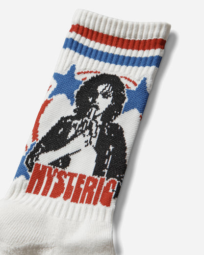 Hysteric Glamour Woman Banana Sports Socks White Underwear Socks 02261QT01 00