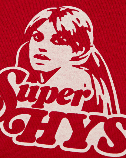 Hysteric Glamour Wmns Super Hys Ensemble Pullover & Camisole Red Knitwears Sweaters 01263NS06 50