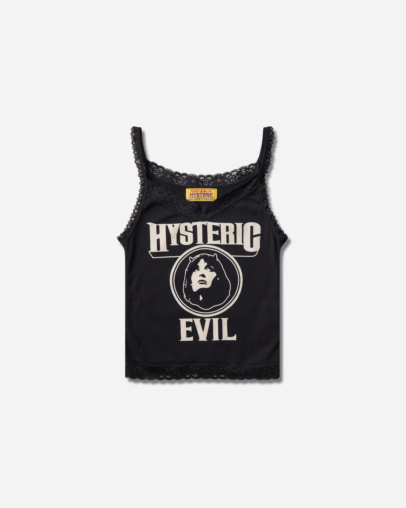Hysteric Glamour Evil Woman Camisole Black T-Shirts Top 01261CR03 96