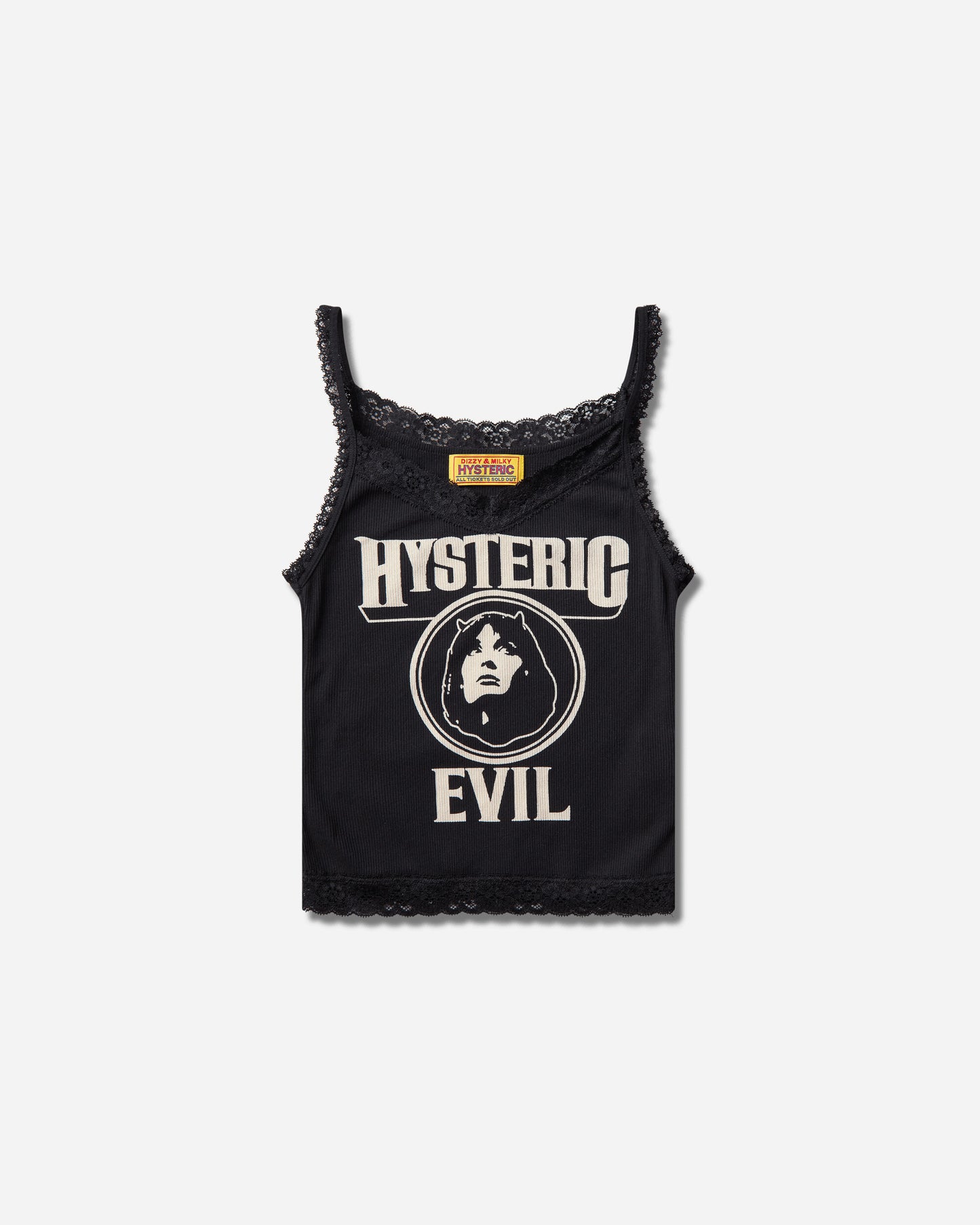 Hysteric Glamour Evil Woman Camisole Black T-Shirts Top 01261CR03 96