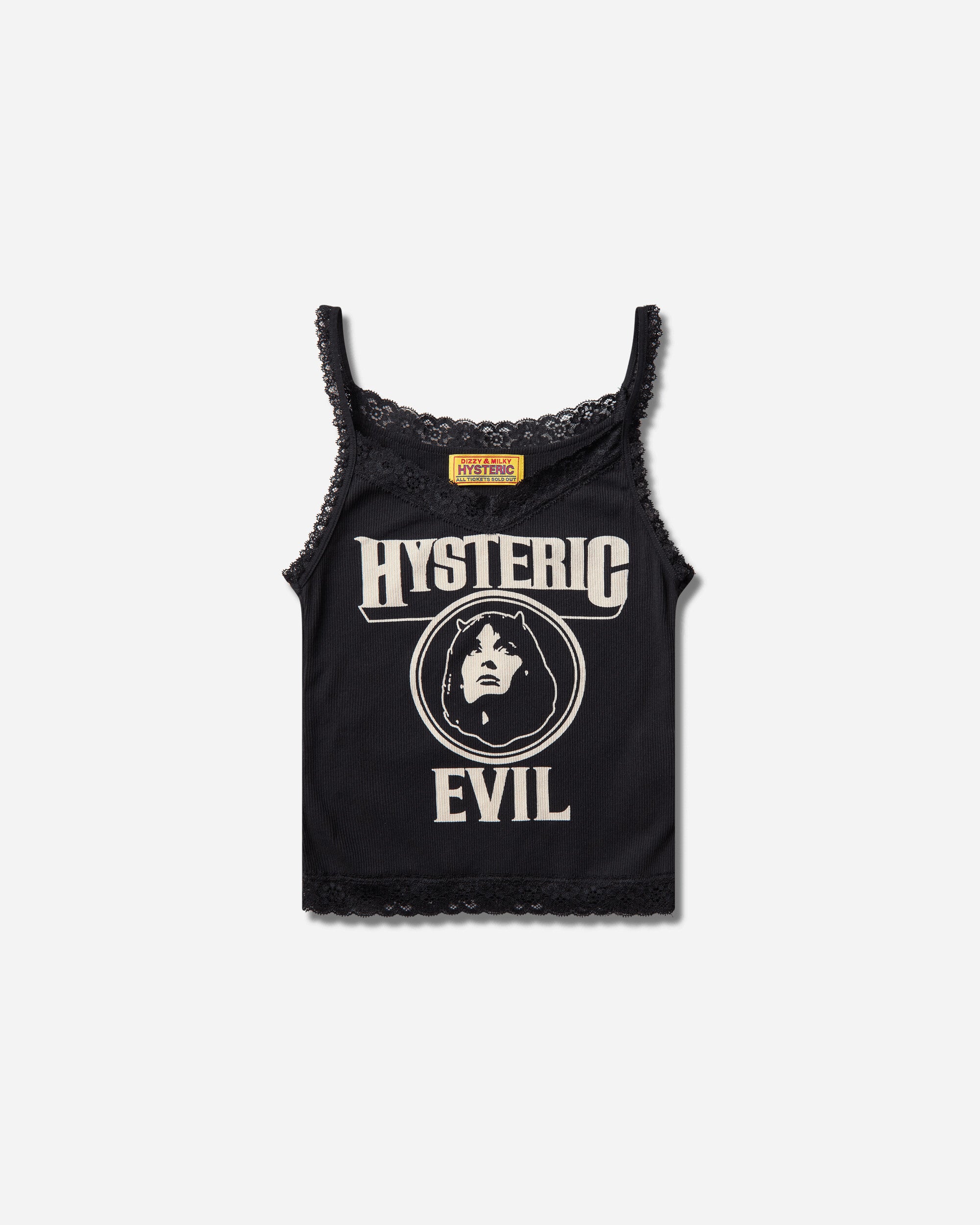 Hysteric Glamour Evil Woman Camisole Black T-Shirts Top 01261CR03 96