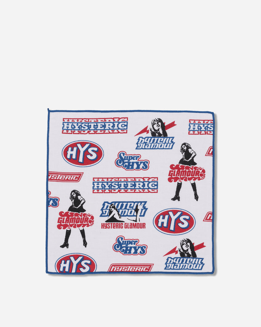 Hysteric Glamour Vixen Box Towel Handkerchief White Textile Bath Towels 02261QC04 04