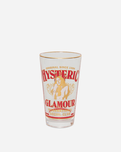 Hysteric Glamour Hg Social Club 1 Pint Beer Glass White Tableware Mugs and Glasses 02263QG05 00