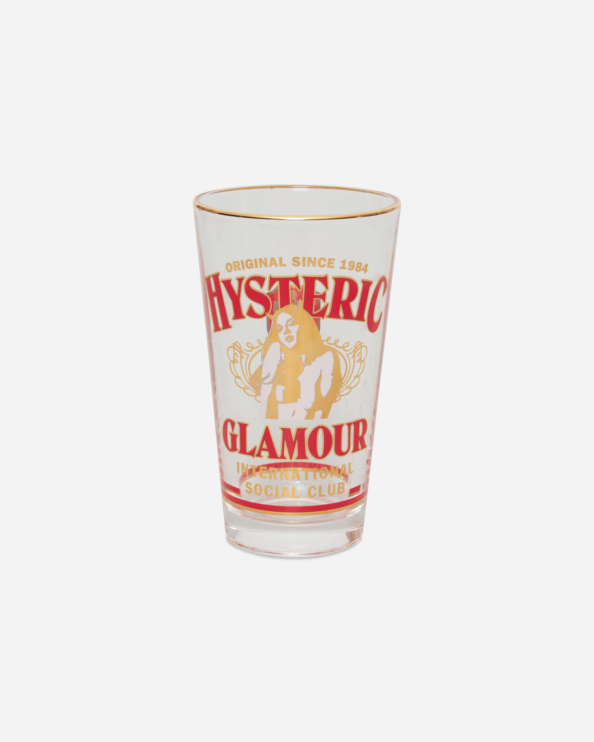 Hysteric Glamour Hg Social Club 1 Pint Beer Glass White Tableware Mugs and Glasses 02263QG05 00