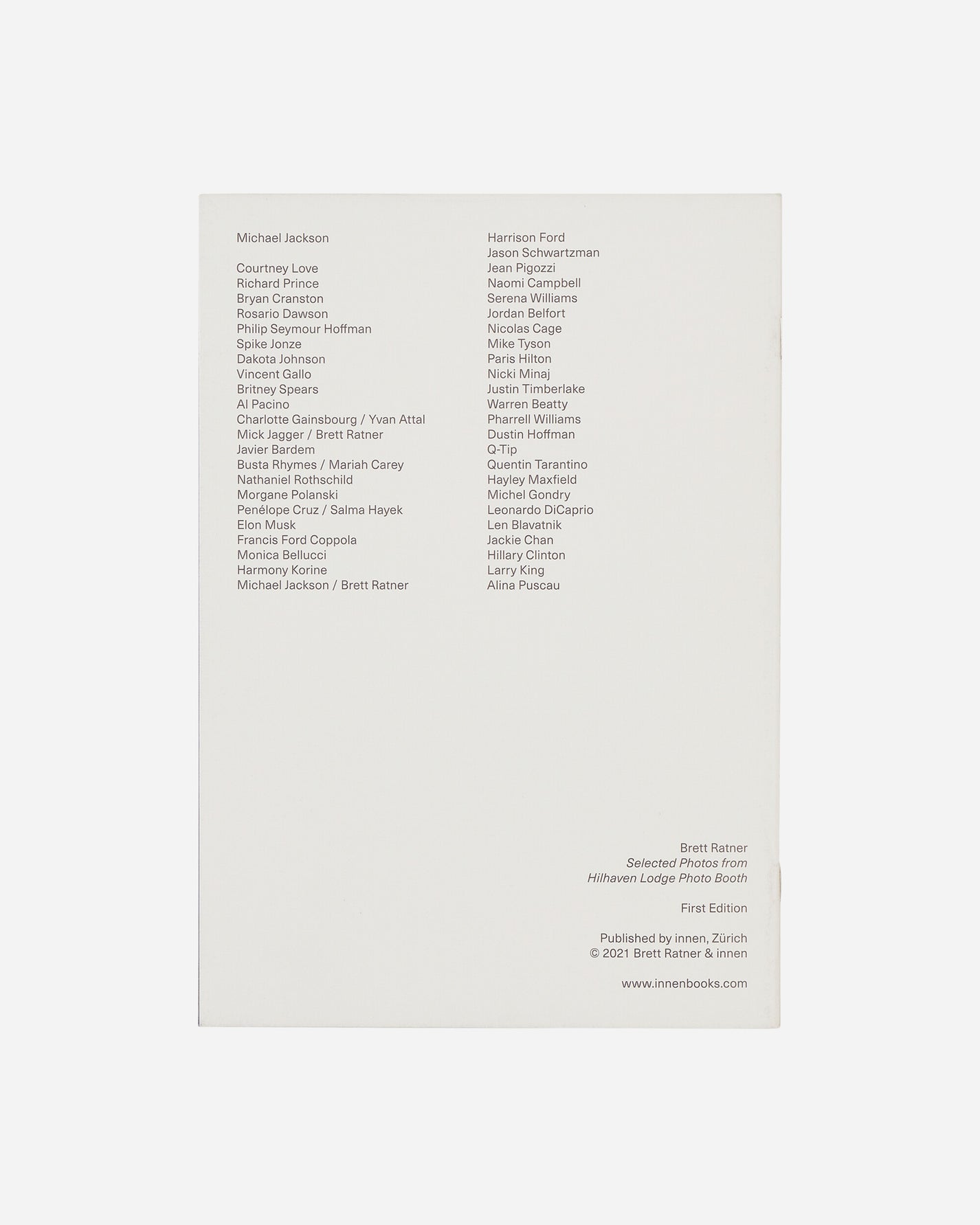 Innen Publishing Brett Ratner: Selected Photos From Hilhaven Lodge Photo Booth Multicolor Books and Magazines Books IPSELECTPHOT 001