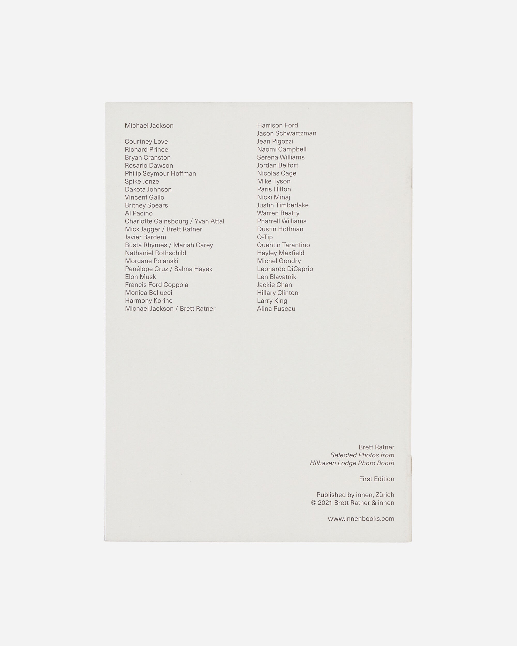 Innen Publishing Brett Ratner: Selected Photos From Hilhaven Lodge Photo Booth Multicolor Books and Magazines Books IPSELECTPHOT 001