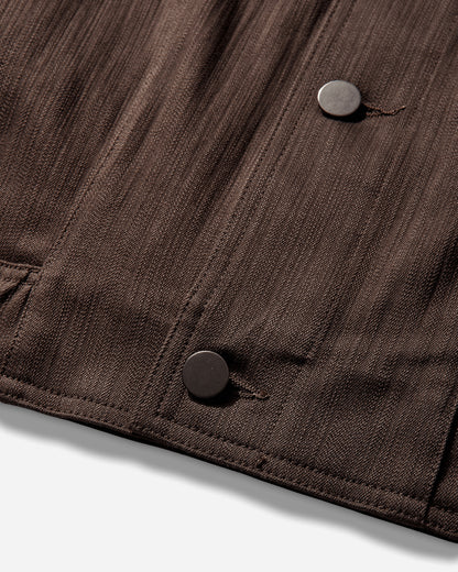 _J.L-A.L_ Thonet Jacket Menton Brown Coats and Jackets Denim Jackets JBMW0652DE22 BRW0051