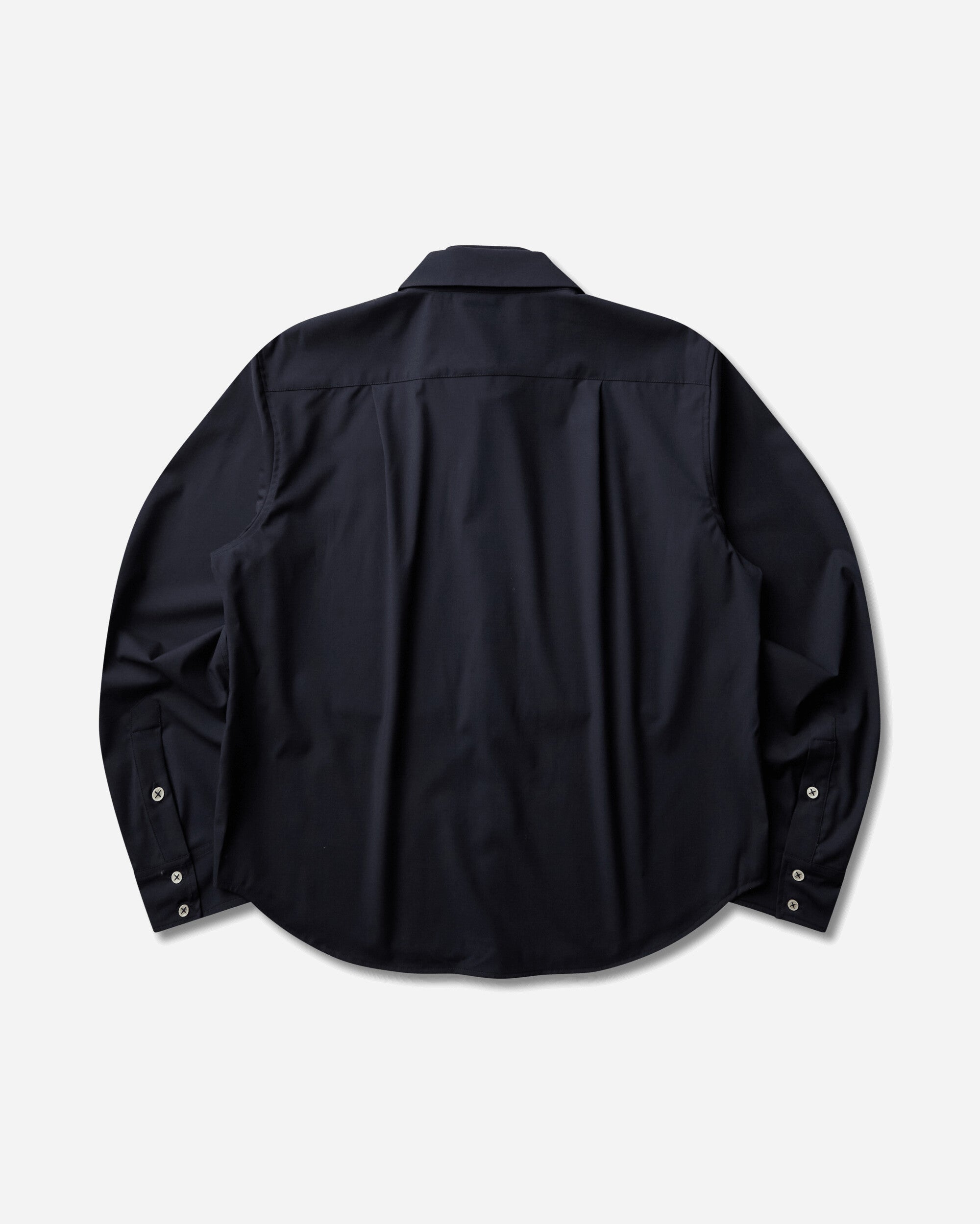 _J.L-A.L_ Triple Collar Shirt Onyx Shirts Longsleeve Shirt JBMW0822FA582 BLK0057