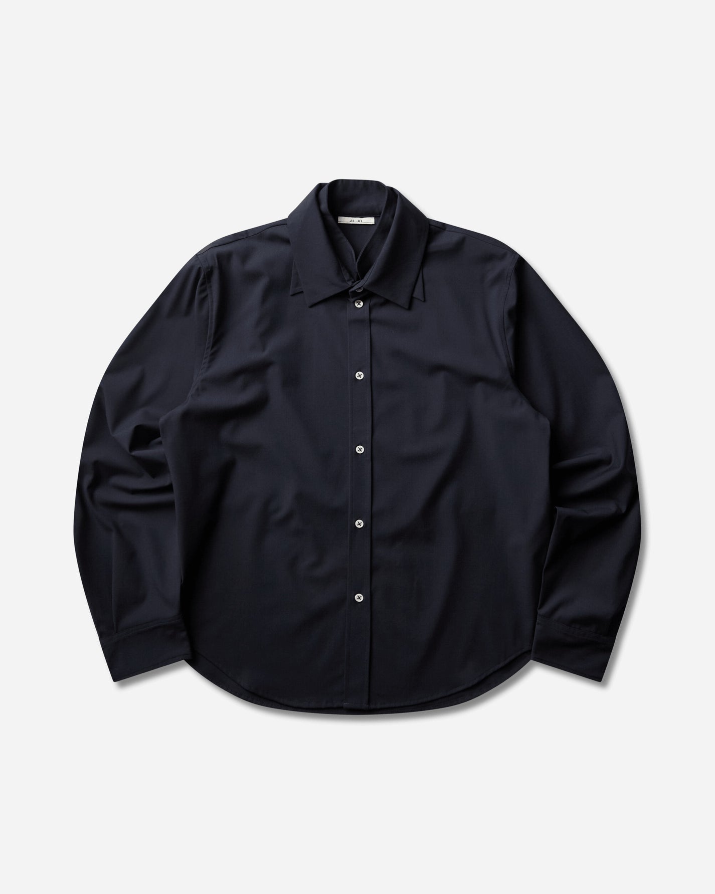 _J.L-A.L_ Triple Collar Shirt Onyx Shirts Longsleeve Shirt JBMW0822FA582 BLK0057
