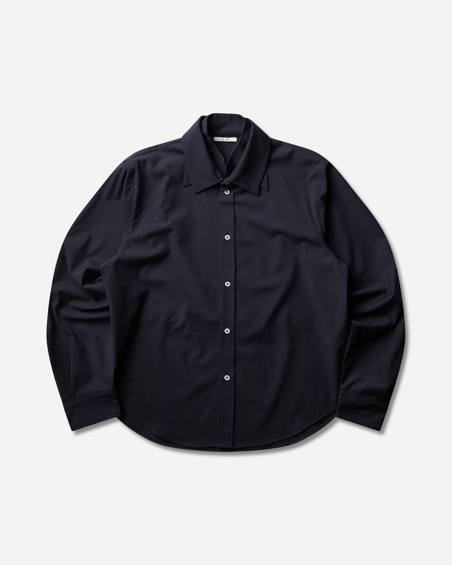 _J.L-A.L_ Triple Collar Shirt Onyx Shirts Longsleeve Shirt JBMW0822FA582 BLK0057