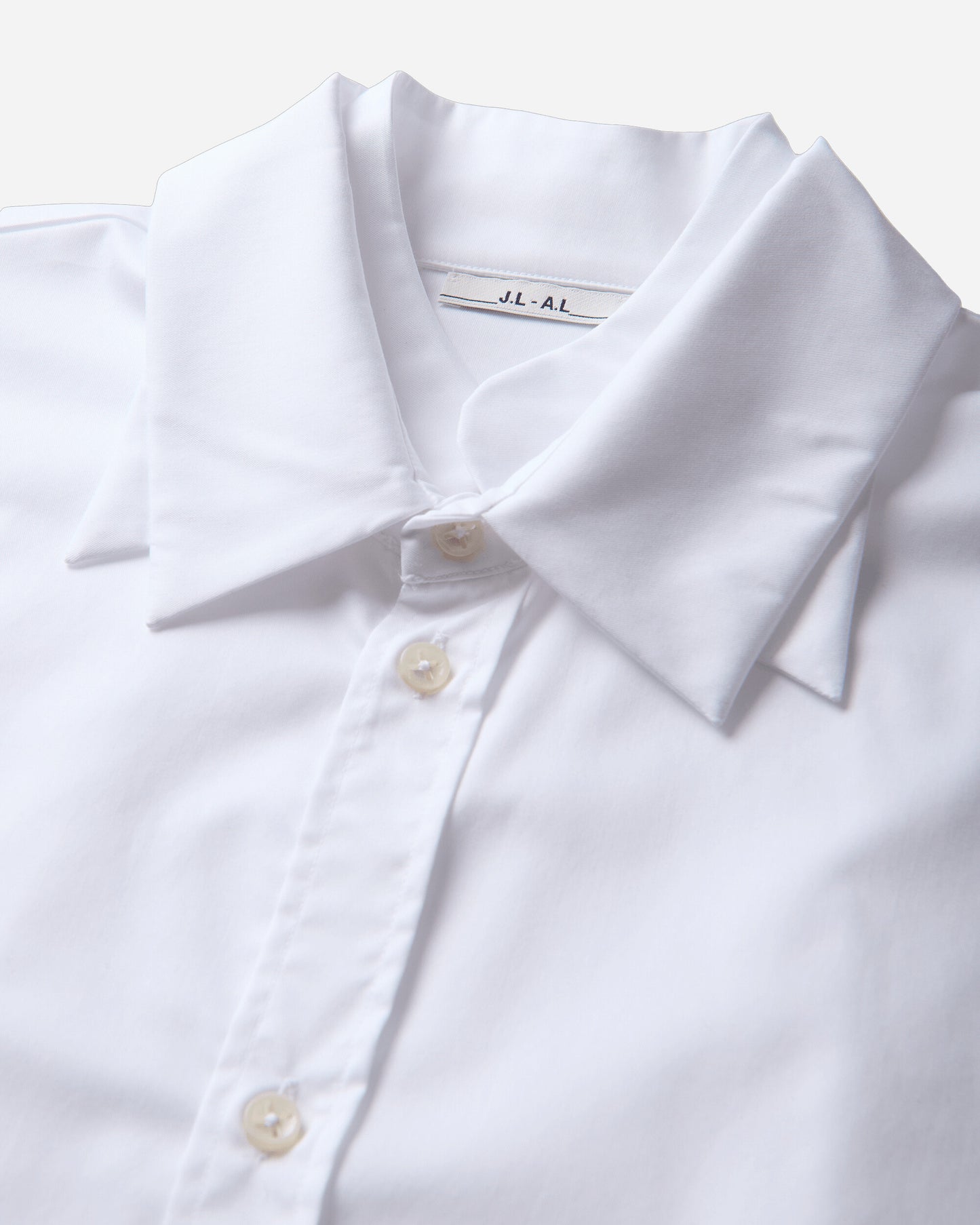 _J.L-A.L_ Triple Collar Shirt White Shirts Longsleeve Shirt JBMW0839FA586 WTH0001