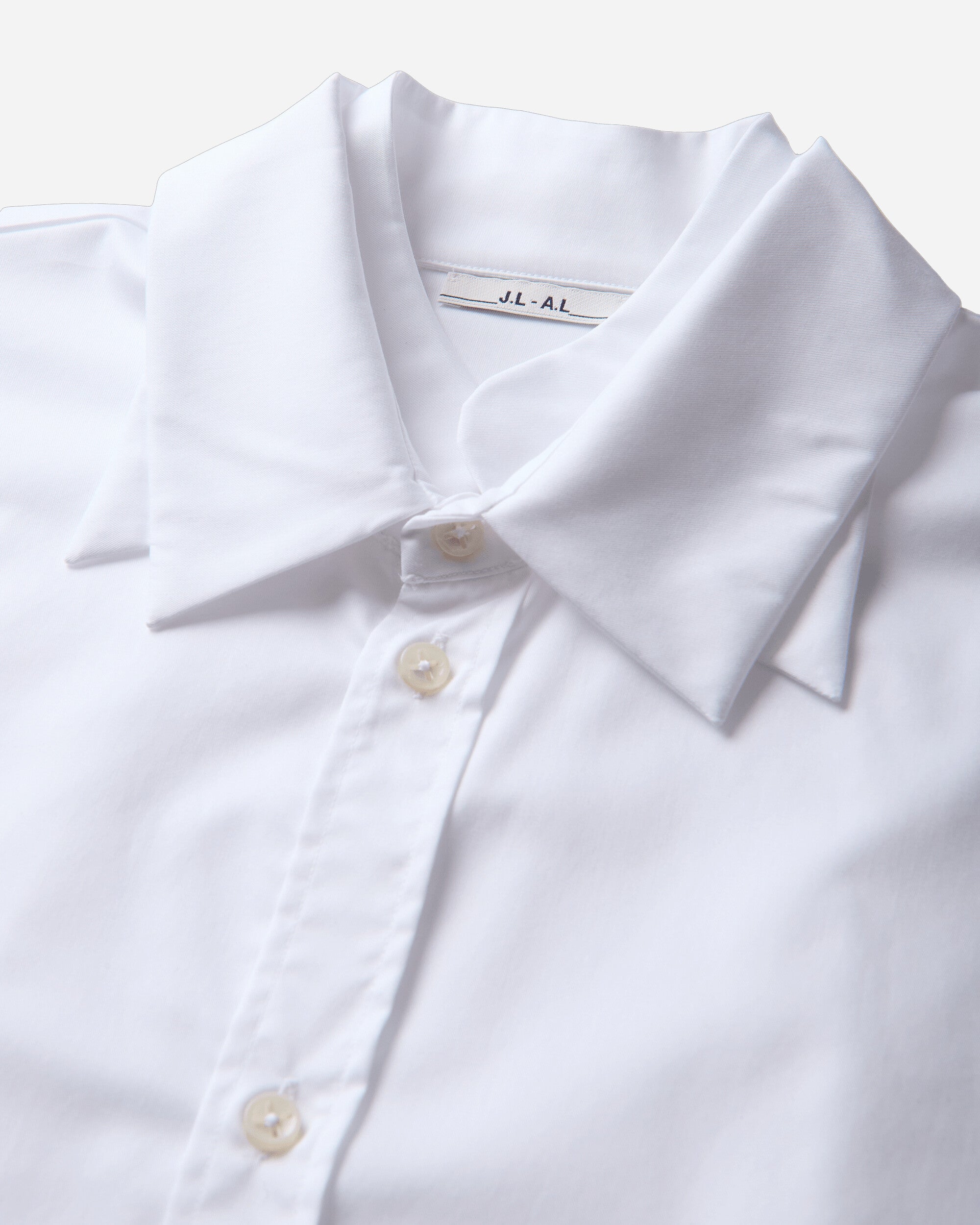 _J.L-A.L_ Triple Collar Shirt White Shirts Longsleeve Shirt JBMW0839FA586 WTH0001