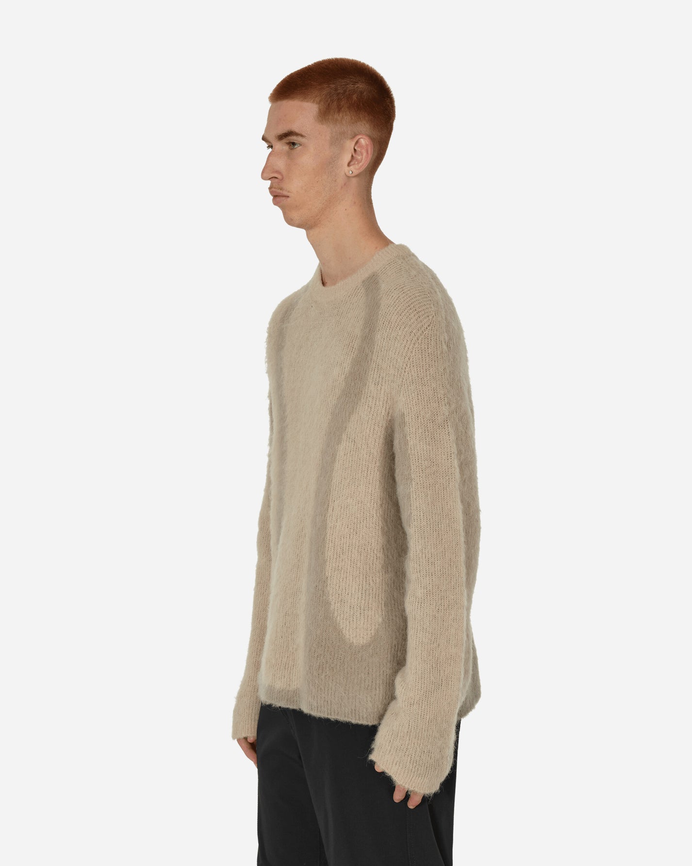 _J.L-A.L_ Liquid Sweater Light Grey Knitwears Sweaters JBMW026FA23 GRY0004