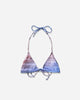 Jean Paul Gaultier Wmns Bikini Top Body Printed Air Light Blue/BluePeach Swimwear Bikinis 2503WSW066J01 P565034