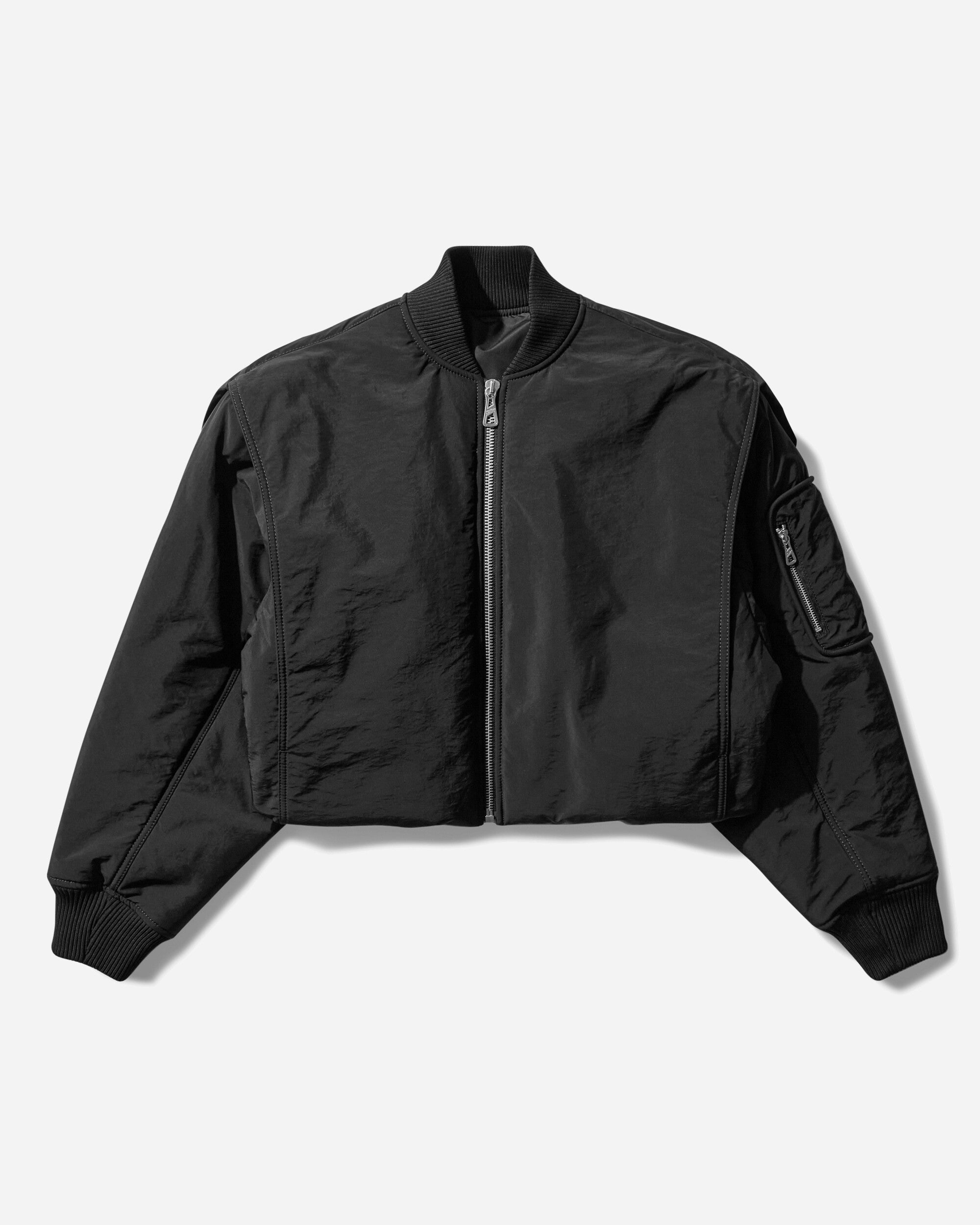 Jean Paul Gaultier Wmns Bomber With Hidden Hood Detail Black Coats and Jackets Bomber Jackets 2503UOU005W007 00