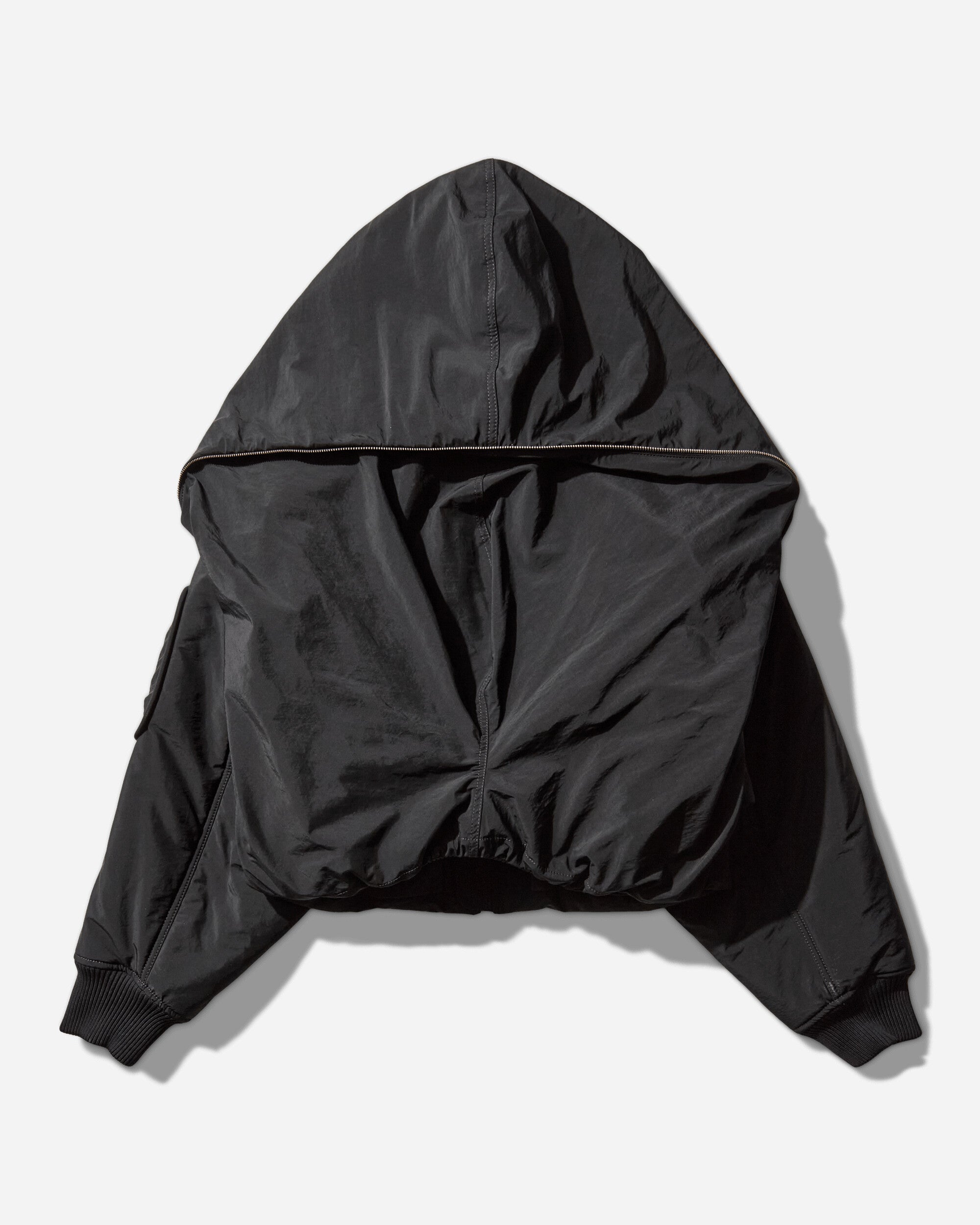 Jean Paul Gaultier Wmns Bomber With Hidden Hood Detail Black Coats and Jackets Bomber Jackets 2503UOU005W007 00