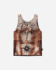 Jean Paul Gaultier Wmns Re-Edition :Tanktop  - Printed "Safe Sex Tatoo" Nude/Brown/Black T-Shirts Cropped 26-01-W-TO457-M026P 636000