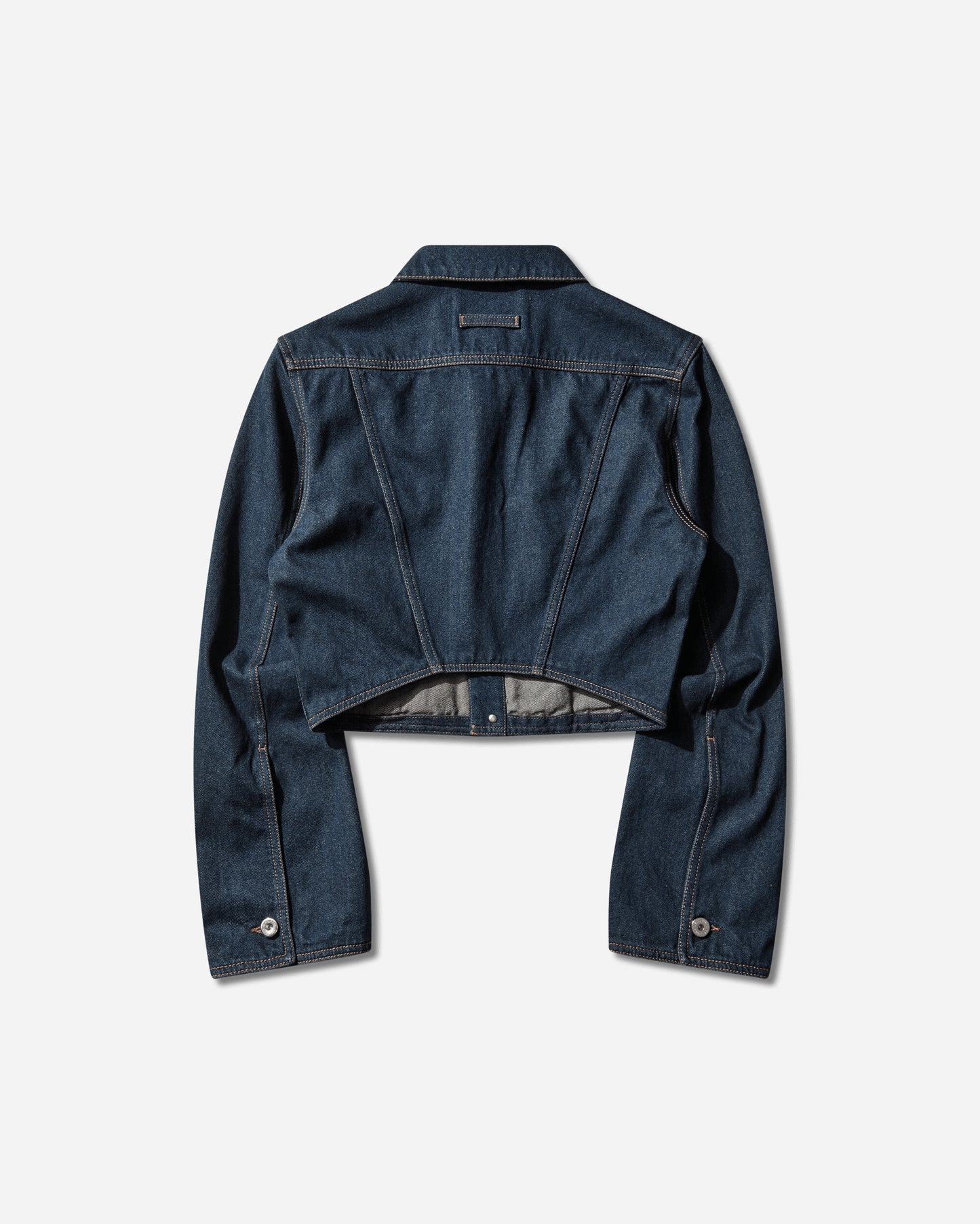 Jean Paul Gaultier Wmns Denim Jacket With Trompe L'Oeil Print Vintageblue Coats and Jackets Denim Jackets 26-01-W-JA035-D027 57