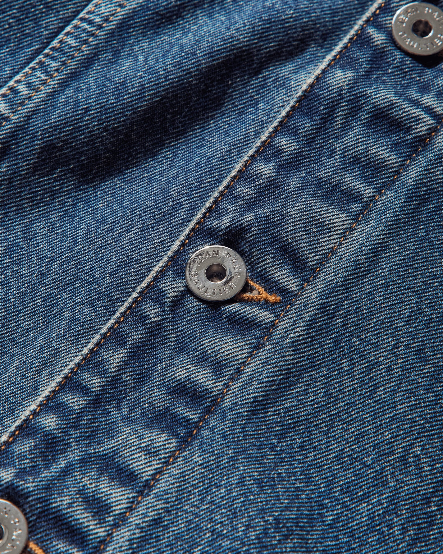 Jean Paul Gaultier Wmns Double Layer Denim Jacket With Hood Detail VintageBlu Coats and Jackets Denim Jackets 2503UJA006D024 57