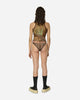 Jean Paul Gaultier Wmns Mesh Crew Neck Body Printed City Brown/Green Pants Jumpsuits BD034-T551 60405030