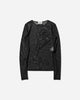 Jean Paul Gaultier Wmns Mesh Long Sleeves Top With Sequins Embroidery Jean Paul Gaultier Black T-Shirts Longsleeve 2503WTO339M001 00