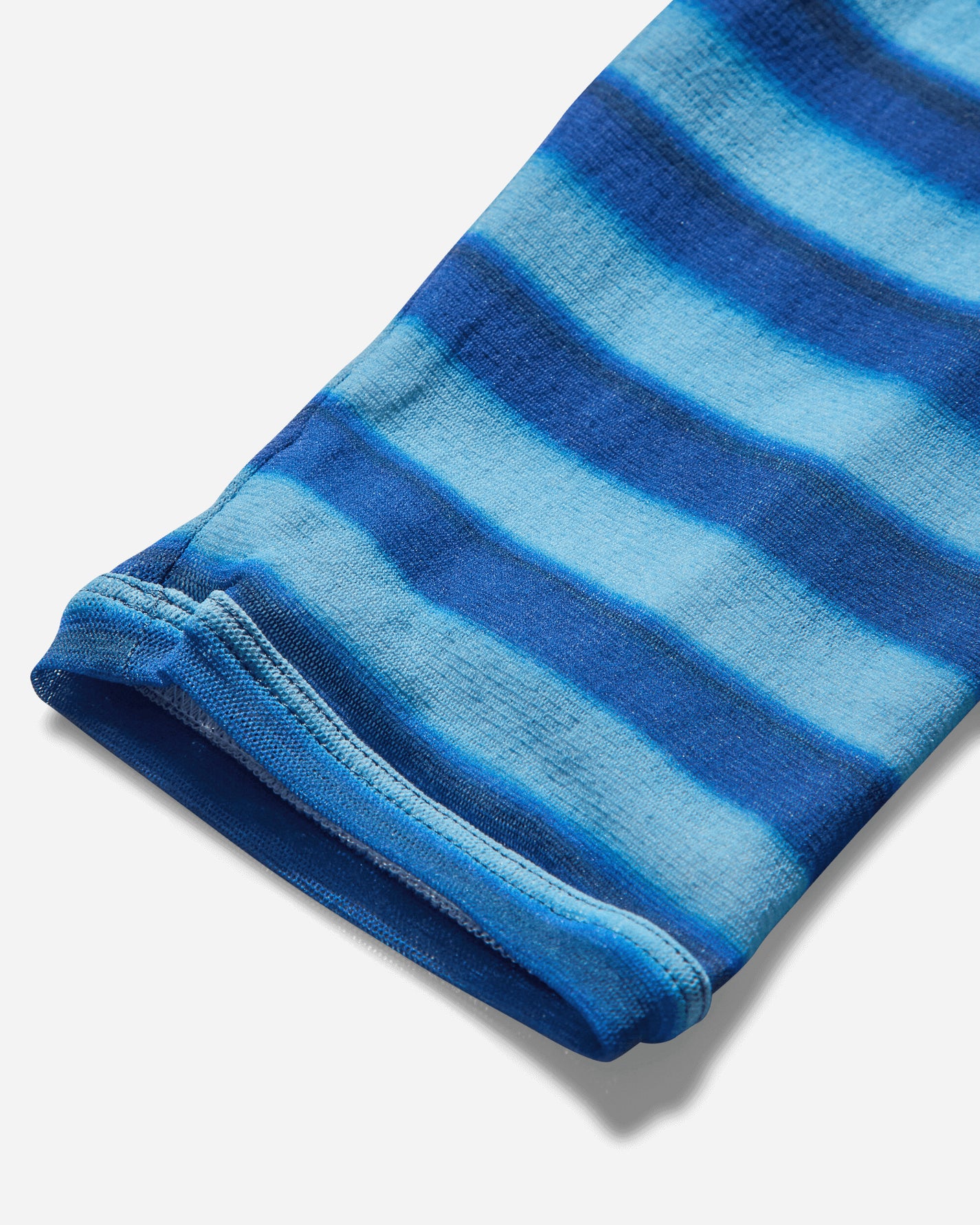 Jean Paul Gaultier Wmns Mesh Oversized Crew Neck Top Printed Air Light Blue/BluePeach T-Shirts Longsleeve 2503WTO317M005 P565034