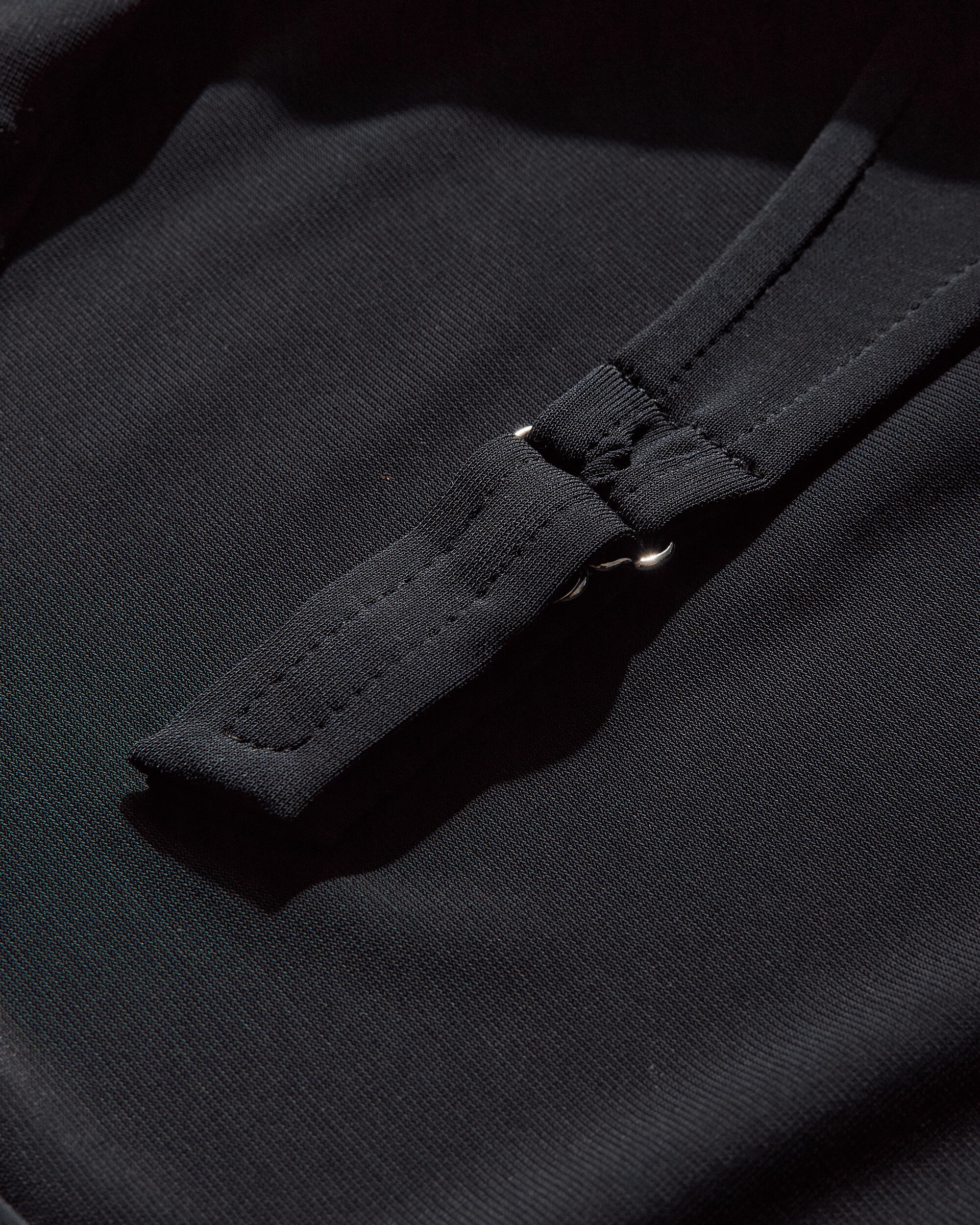 Jean Paul Gaultier Wmns Viscose Jersey Long Skirt With Lingerie Garter Dark Navy Skirts Maxi 2504WSK022J025 84