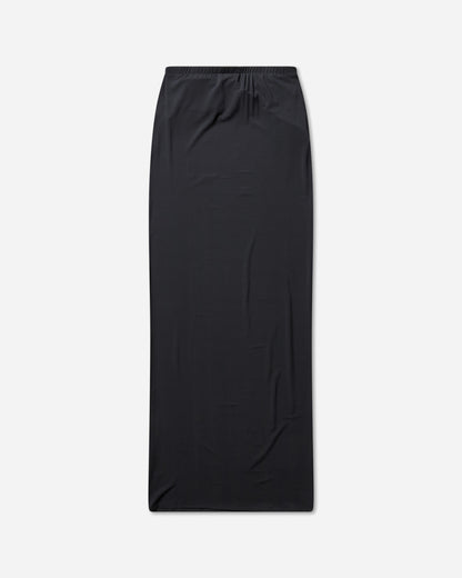 Jean Paul Gaultier Wmns Viscose Jersey Long Skirt With Lingerie Garter Dark Navy Skirts Maxi 2504WSK022J025 84