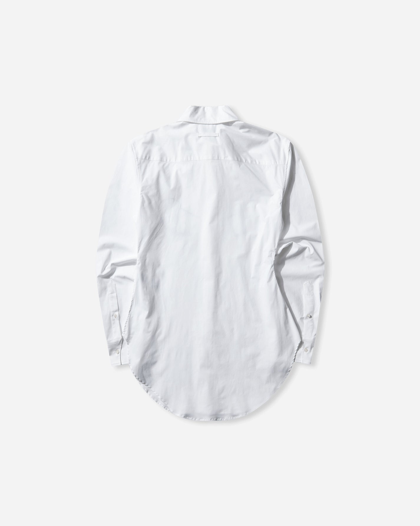 Jean Paul Gaultier Wmns Shirt With "Needles Jean Paul Gaultier" Flock Print White/Black Shirts Overshirt 26-01-W-ST050-C071 0100