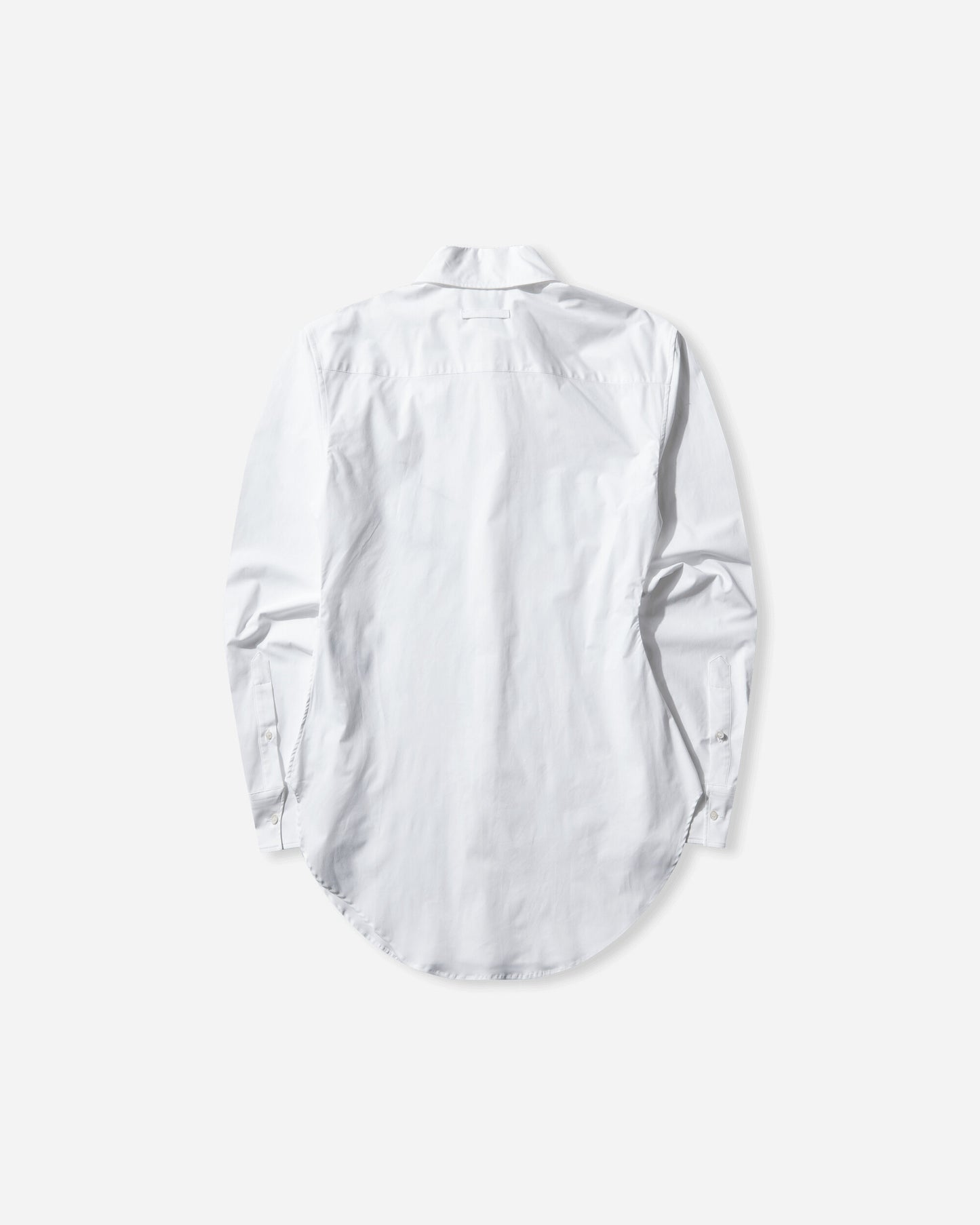 Jean Paul Gaultier Wmns Shirt With "Needles Jean Paul Gaultier" Flock Print White/Black Shirts Overshirt 26-01-W-ST050-C071 0100