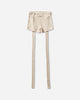 Jean Paul Gaultier Wmns Cotton Ribbed Short With "Gaultier" Patch And Overall Buckles Nude Shorts Short 26-01-W-TR059-J014 63