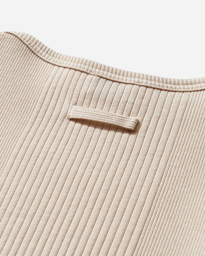 Jean Paul Gaultier Wmns Cotton Ribbed Cropped Baby Tee With "Gaultier" Patch Nude T-Shirts Shortsleeve 26-01-W-TO429-J014 63