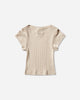 Jean Paul Gaultier Wmns Cotton Ribbed Cropped Baby Tee With "Gaultier" Patch Nude T-Shirts Shortsleeve 26-01-W-TO429-J014 63