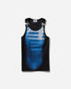 Jean Paul Gaultier Wmns Cotton Ribbed Tank Top Black/Blue T-Shirts Shortsleeve 25-33-F-DB051I-J581 0050