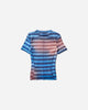 Jean Paul Gaultier Wmns Mesh Baby Tee Printed Air Light Blue/BluePeach T-Shirts Shortsleeve 2503WTO318M005 P565034
