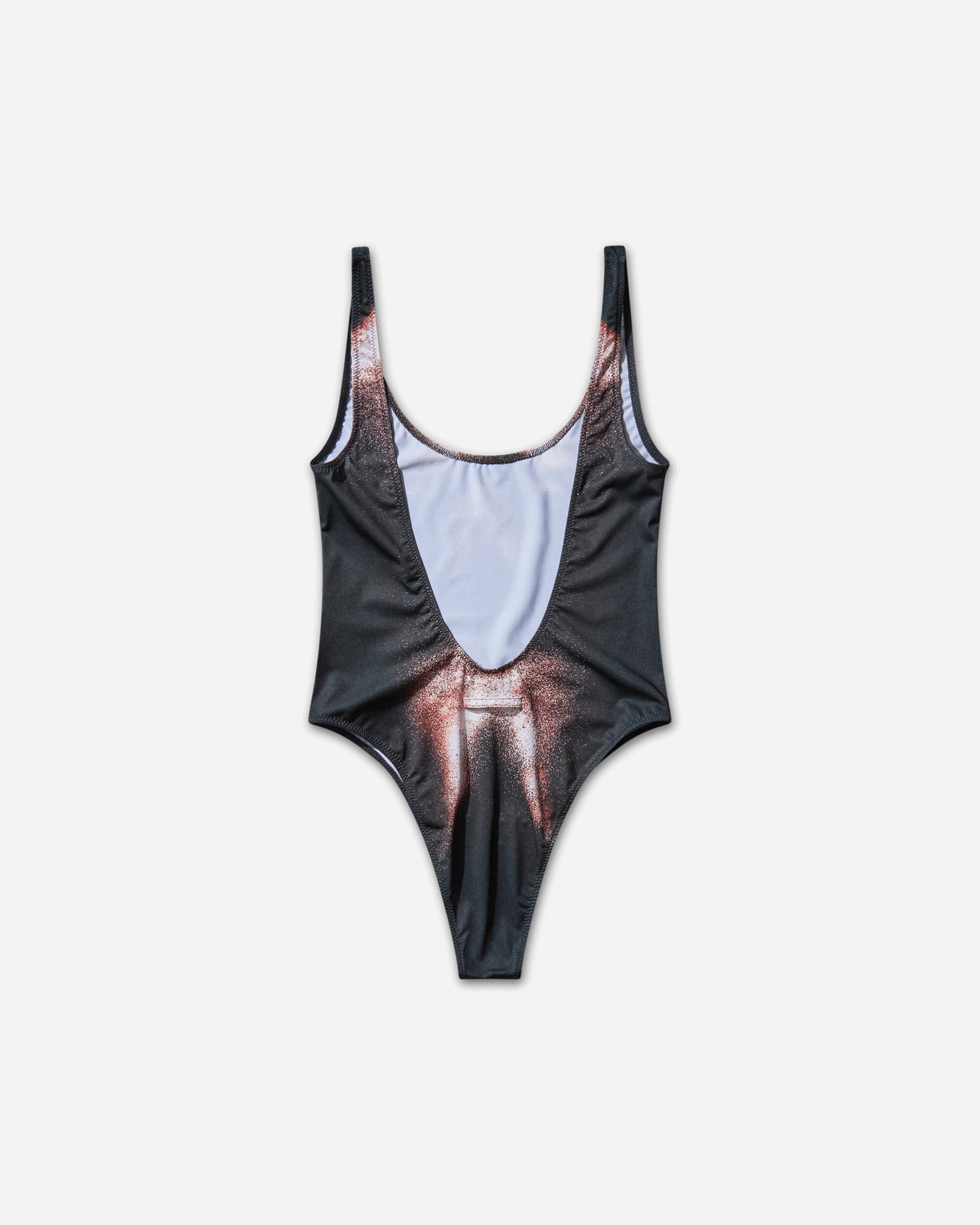 Jean Paul Gaultier Wmns Swimsuit Printed Body Dust Black/Brown Swimwear Swim Trunks 2504WSW073J022P 0060