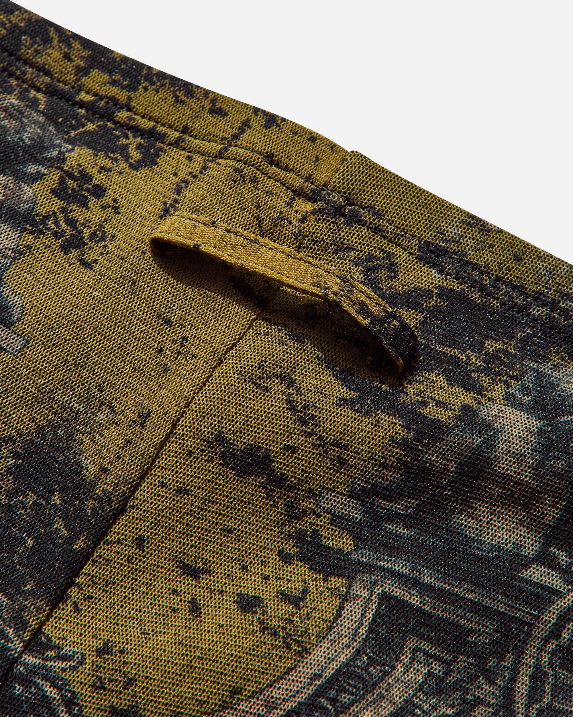 Jean Paul Gaultier Wmns Mesh Trouser Printed Medaillon Black/Khaki/Orange Pants Trousers 2503WTR016M006 P004115